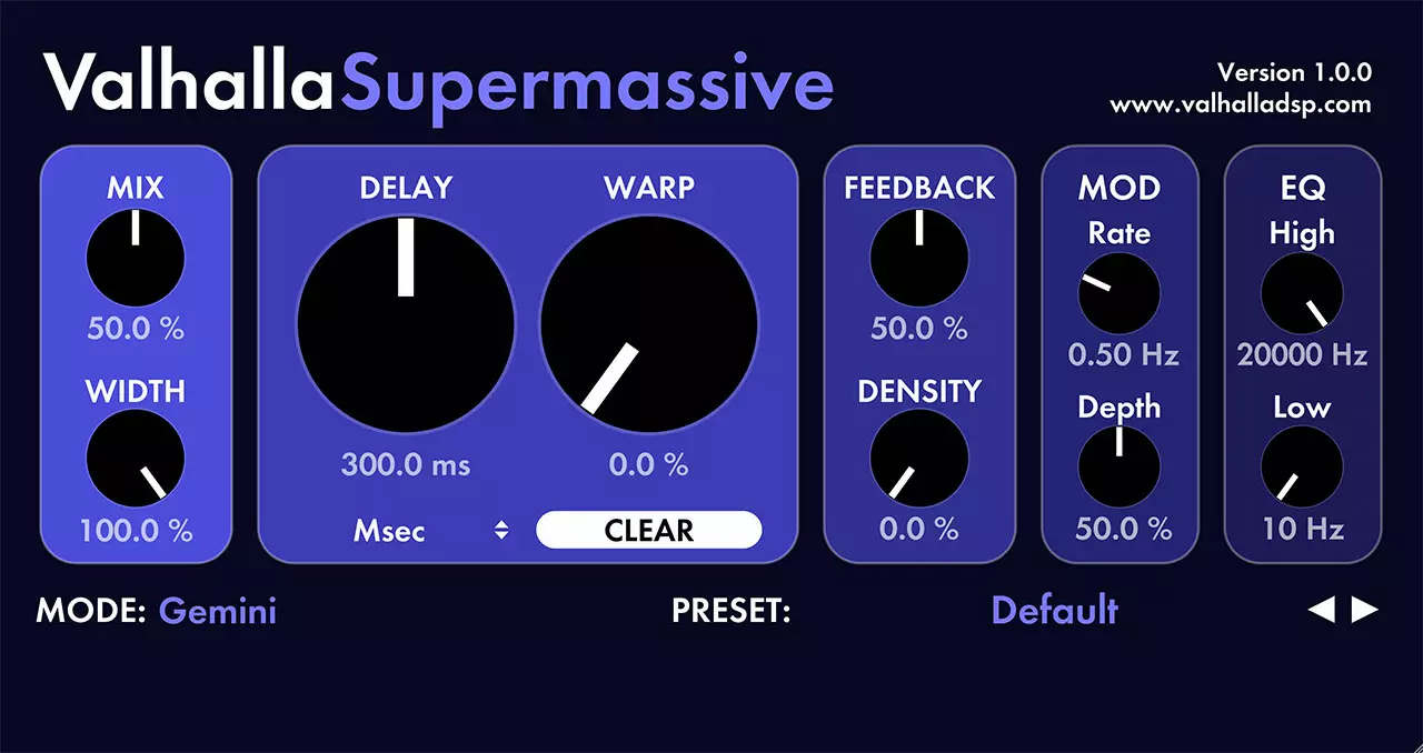 Valhalla Super Massive VST