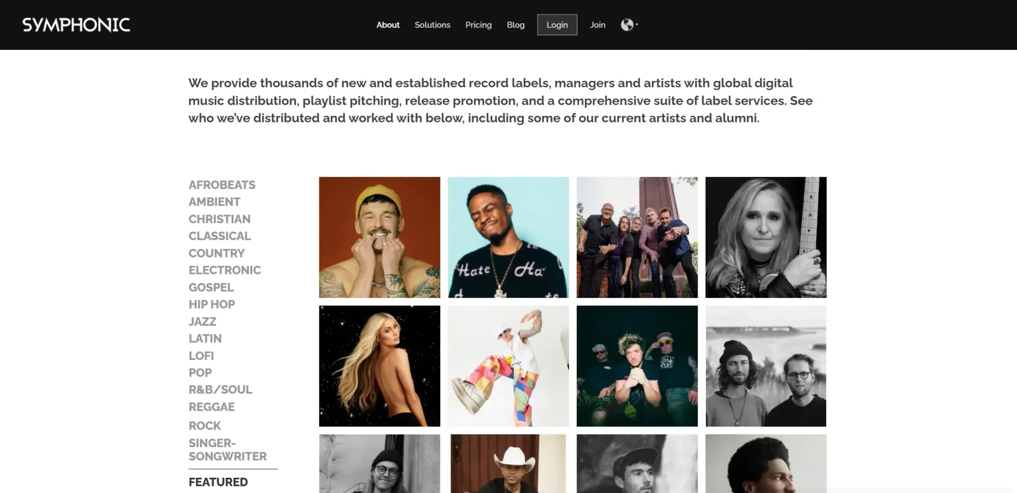 Artists Symphonic Support