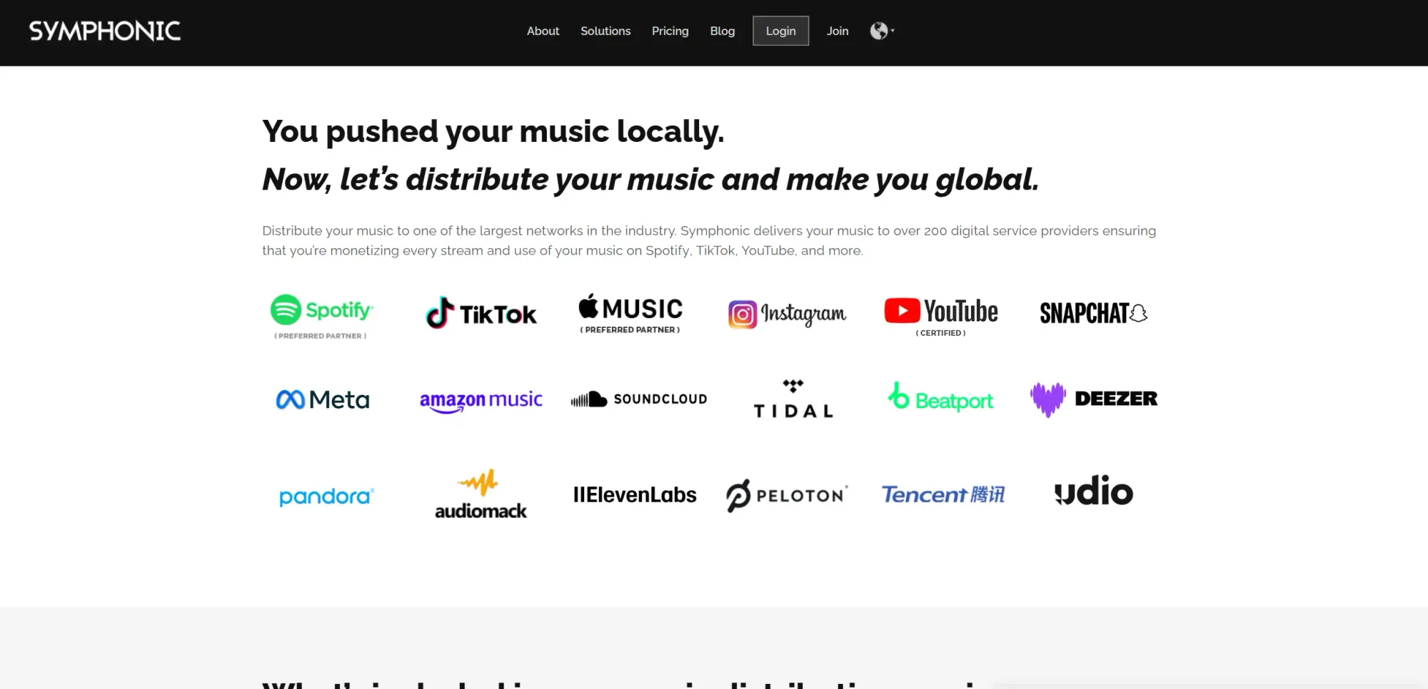 Some Platforms Symphonic Distribute To