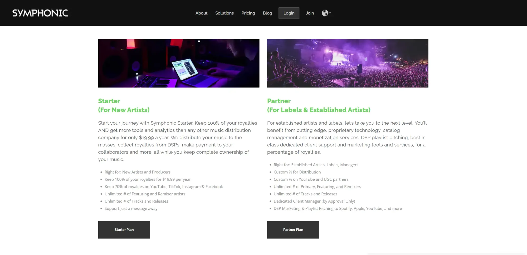 Symphonic Account Plans