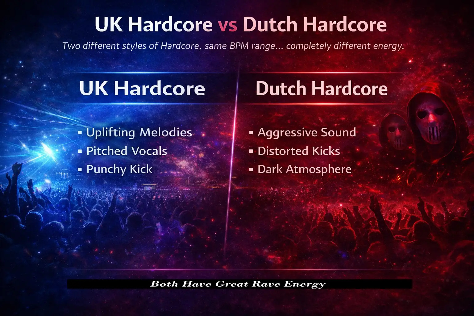 UK Hardcore vs Dutch Hardcore: What Is the Difference?