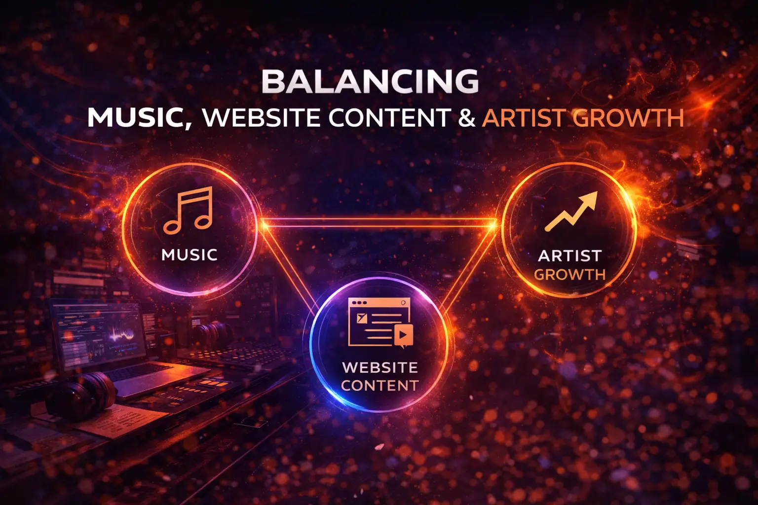 How I Balance Music, Website Content and Long Term Artist Growth