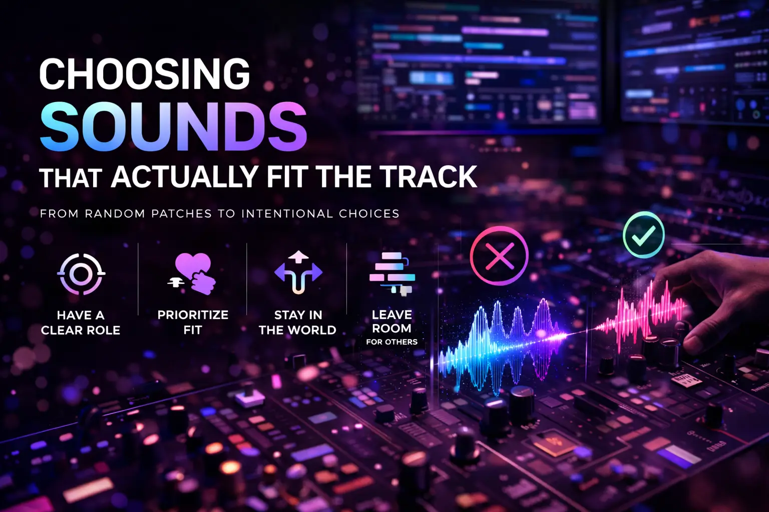 How I Choose Sounds That Actually Fit the Track