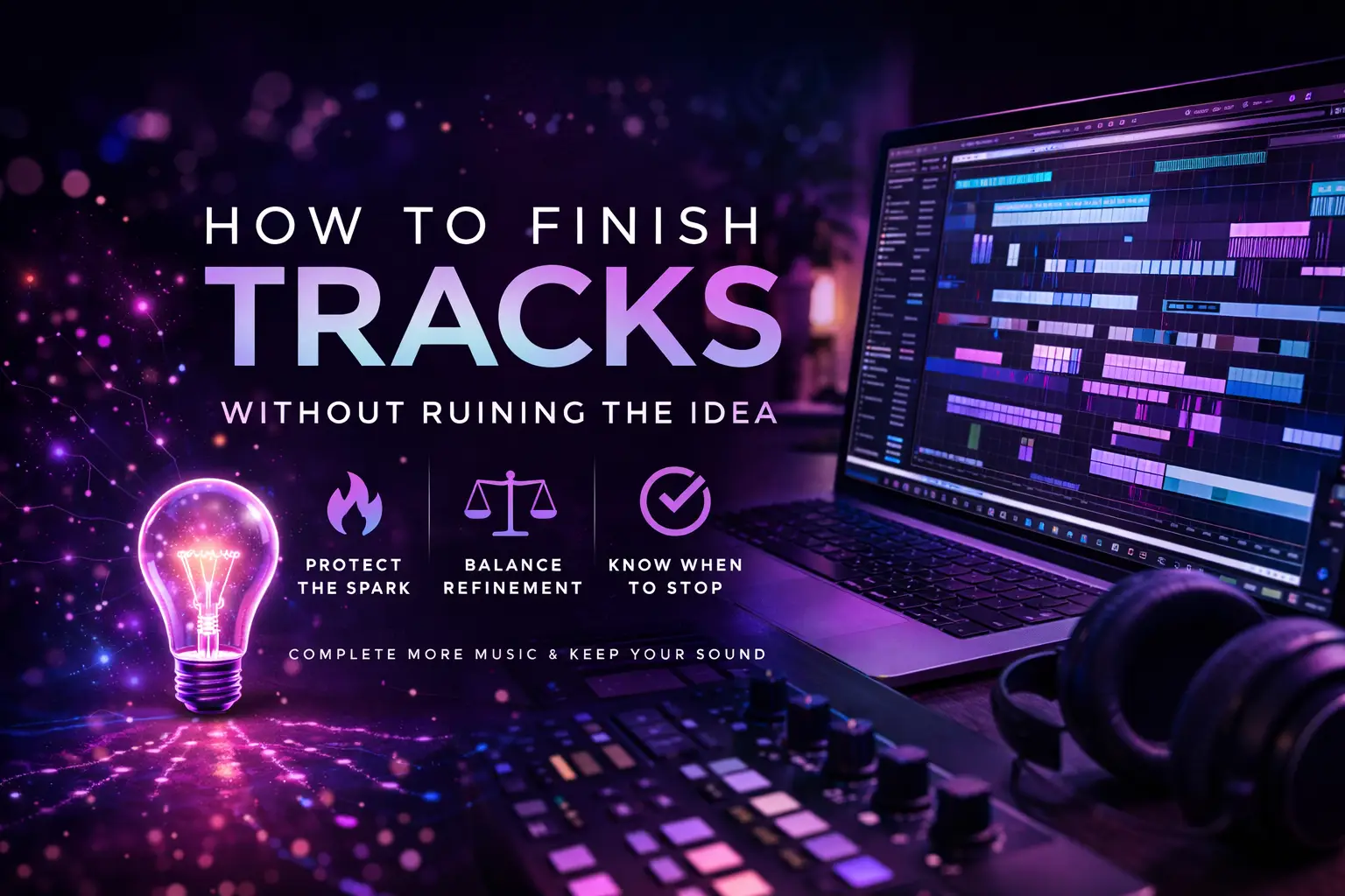 How I Finish Tracks Without Ruining the Original Idea