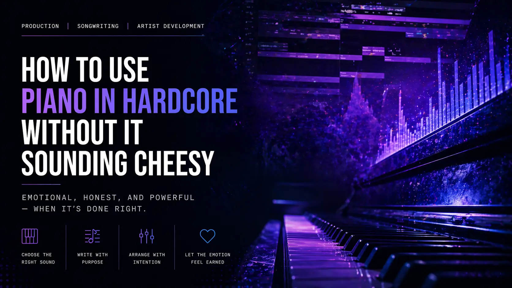 How to Use Piano in Hardcore Without It Feeling Cheesy