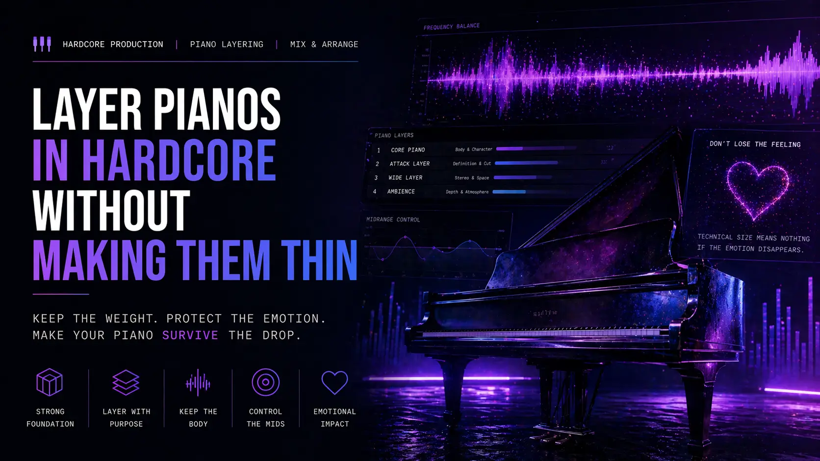 How to Layer Pianos in Hardcore Without Making Them Sound Thin