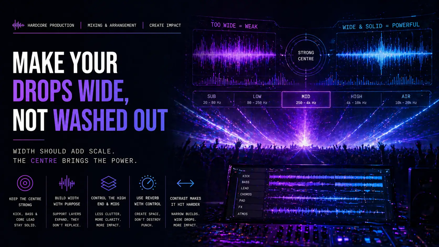 What Makes a Hardcore Drop Feel Wide, Not Washed Out