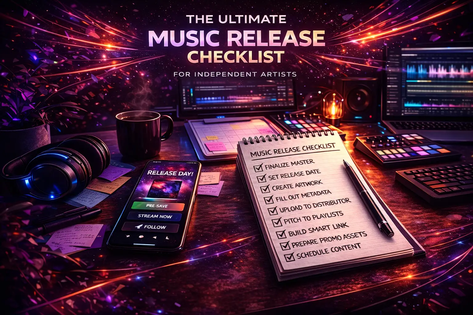 Music Release Checklist for Independent Artists