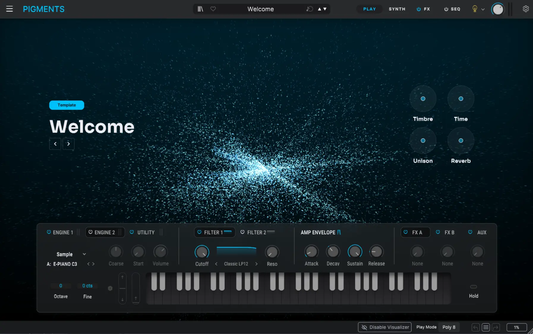 Pigments vst play view