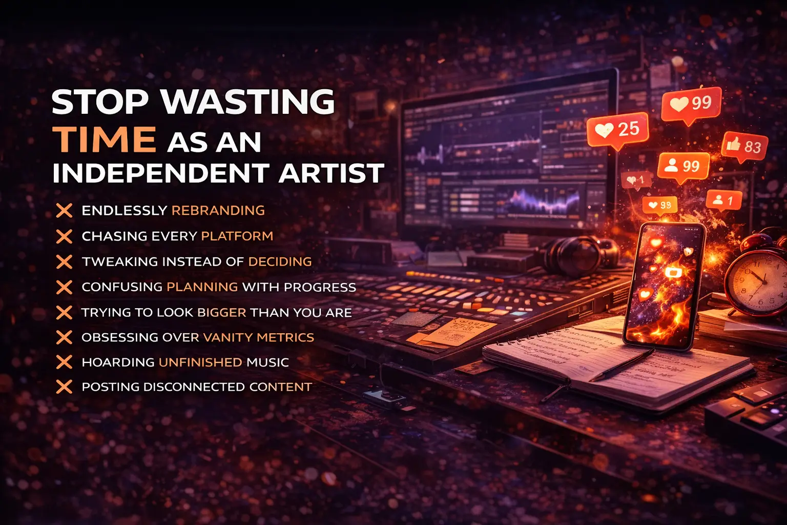 What Independent Artists Should Stop Wasting Time On